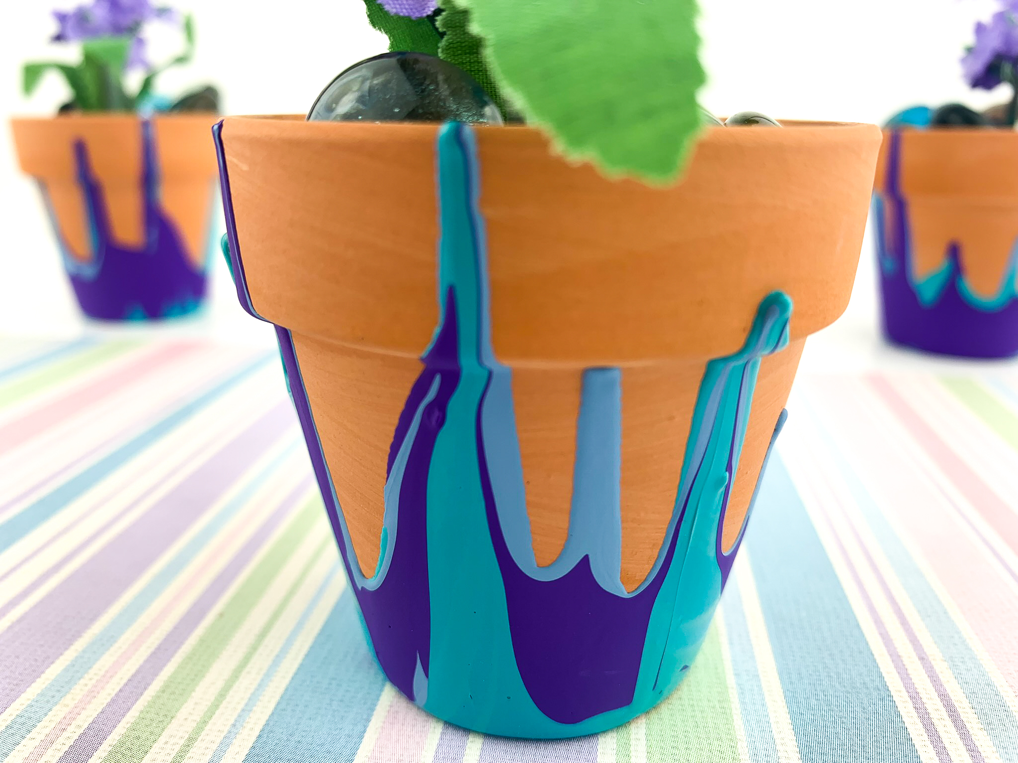 DIY Delight: Transforming Flower Pots with Paint插图4