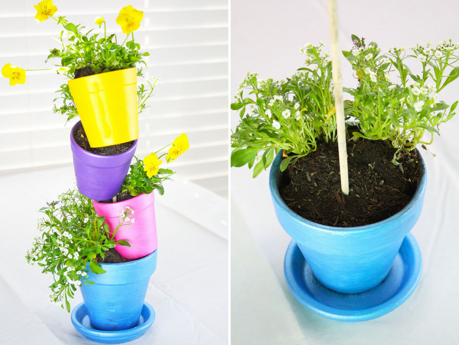 how to make flower pots