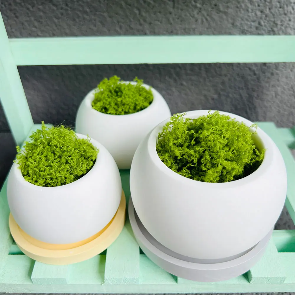 diy concrete flower pots