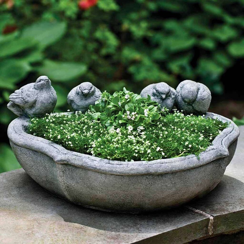 how to make cement flower pots