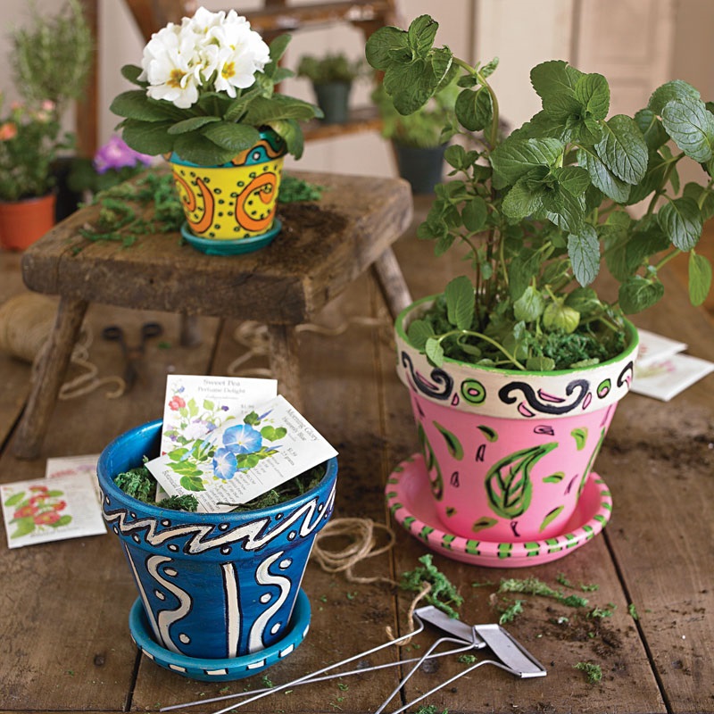 painted flower pots ideas