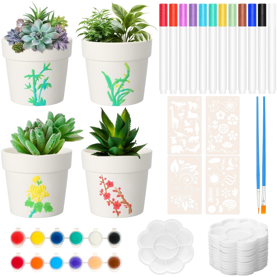 painting flower pots ideas