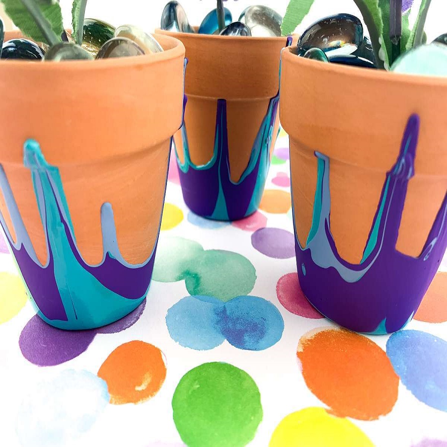 homemade mother's day flower pots