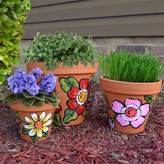 painted flower pots ideas