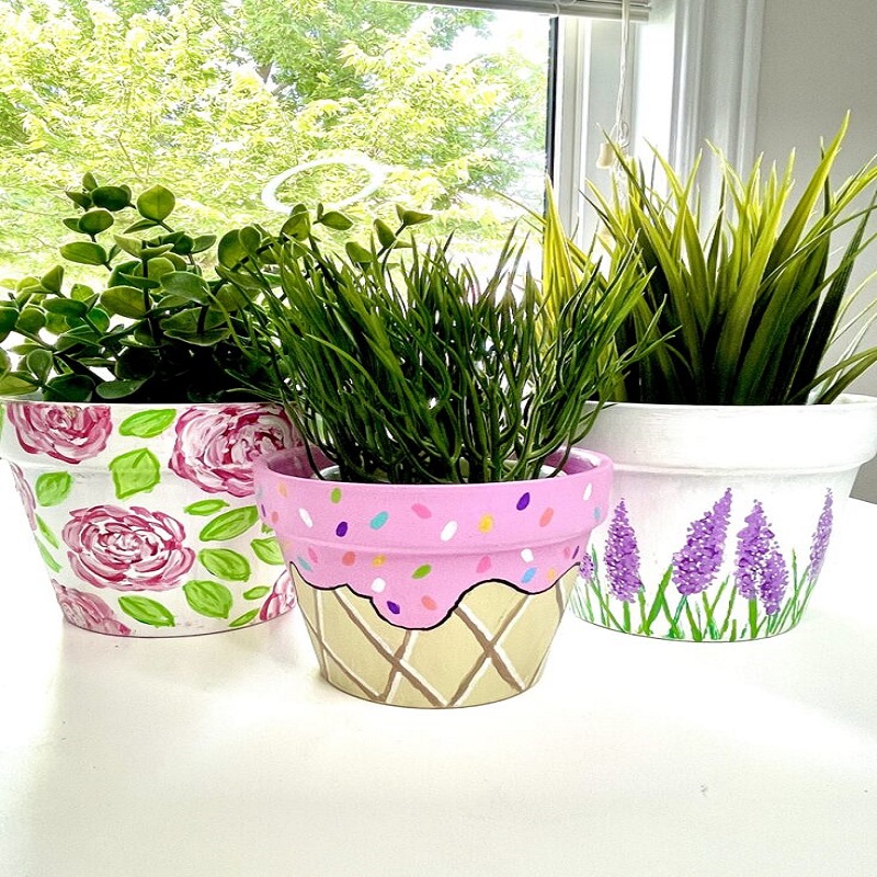 painted flower pots ideas