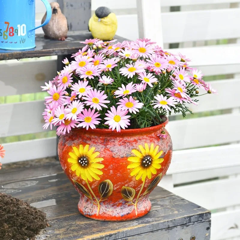 how to paint plastic flower pots