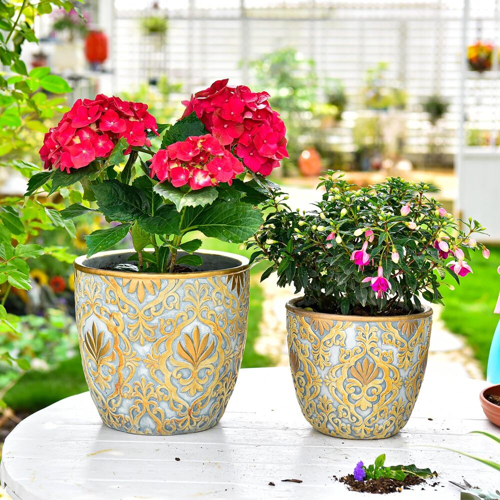 how to make concrete flower pots