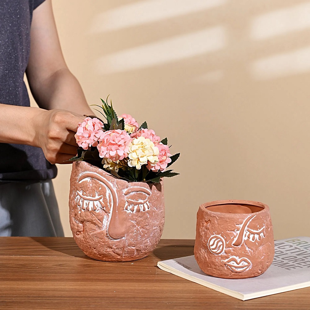 how to clean clay flower pots