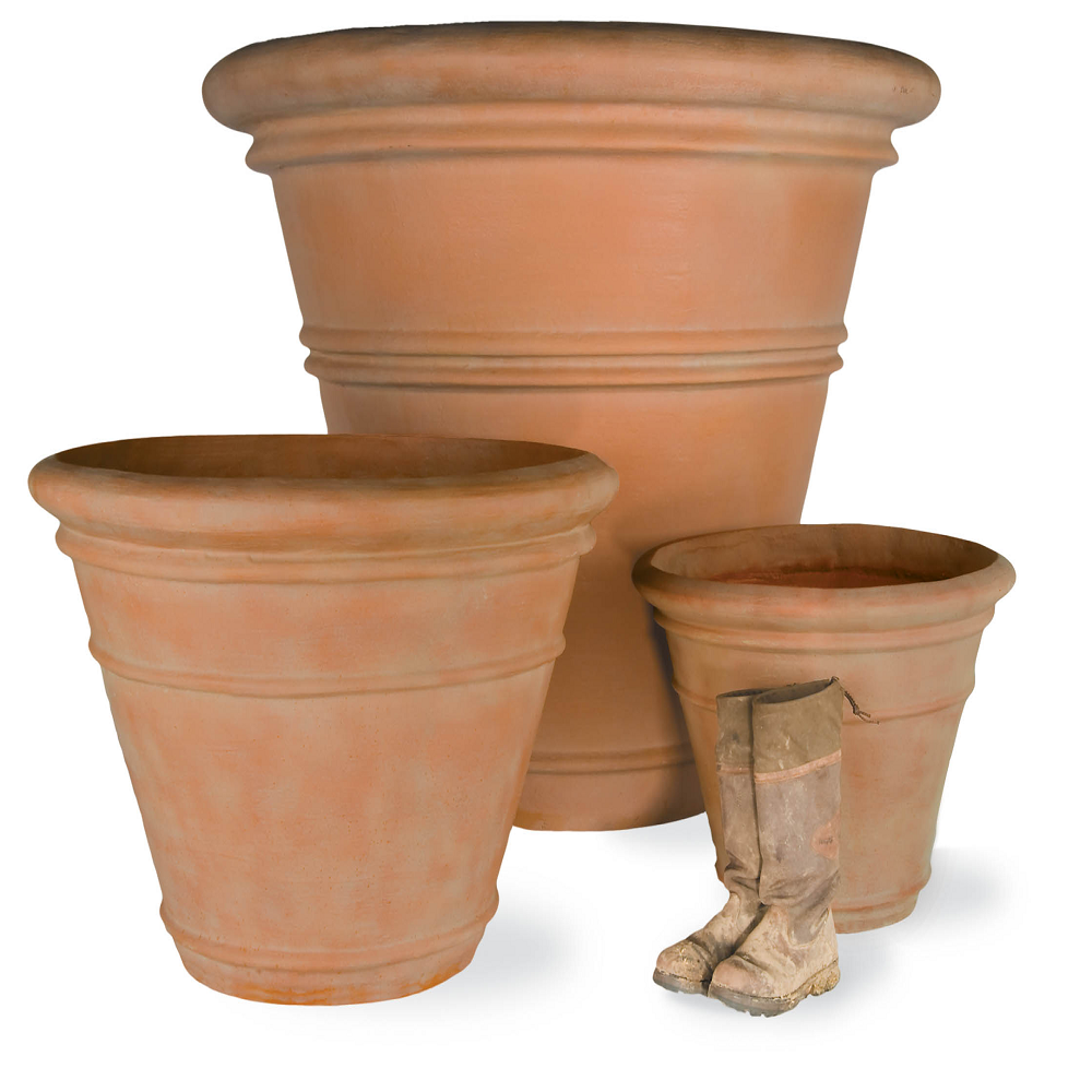 how to clean clay flower pots