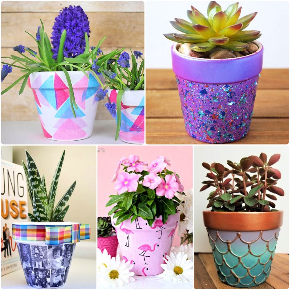 how to make homemade flower pots