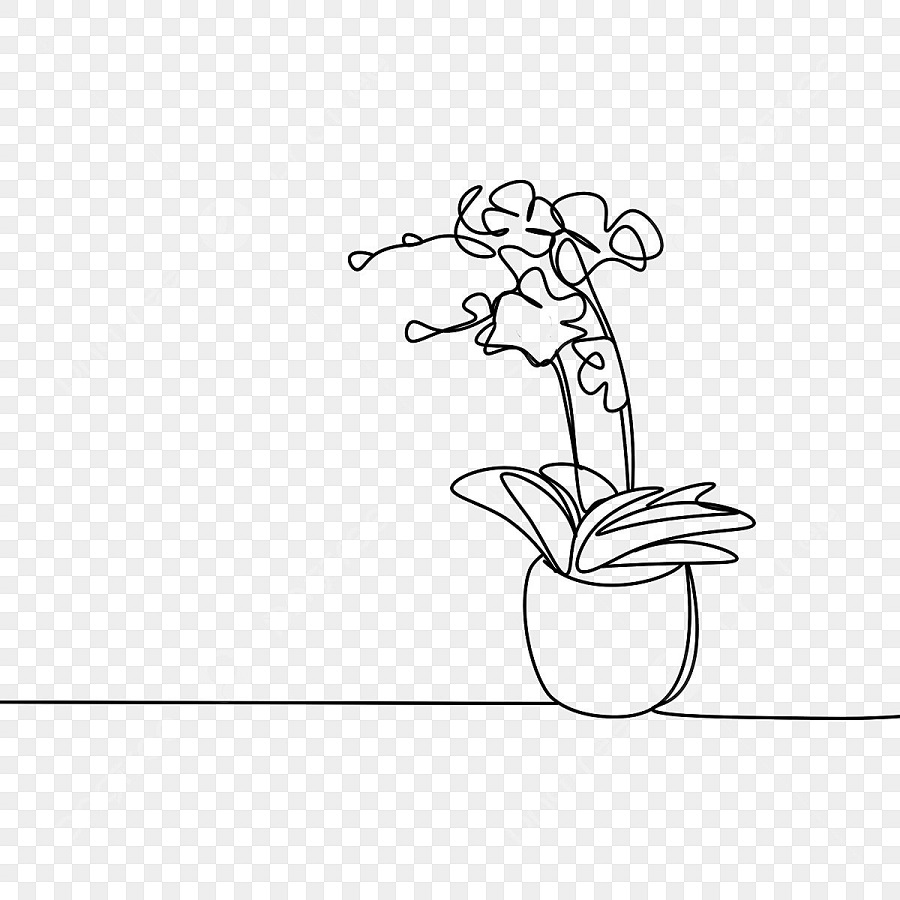 flower pots drawing