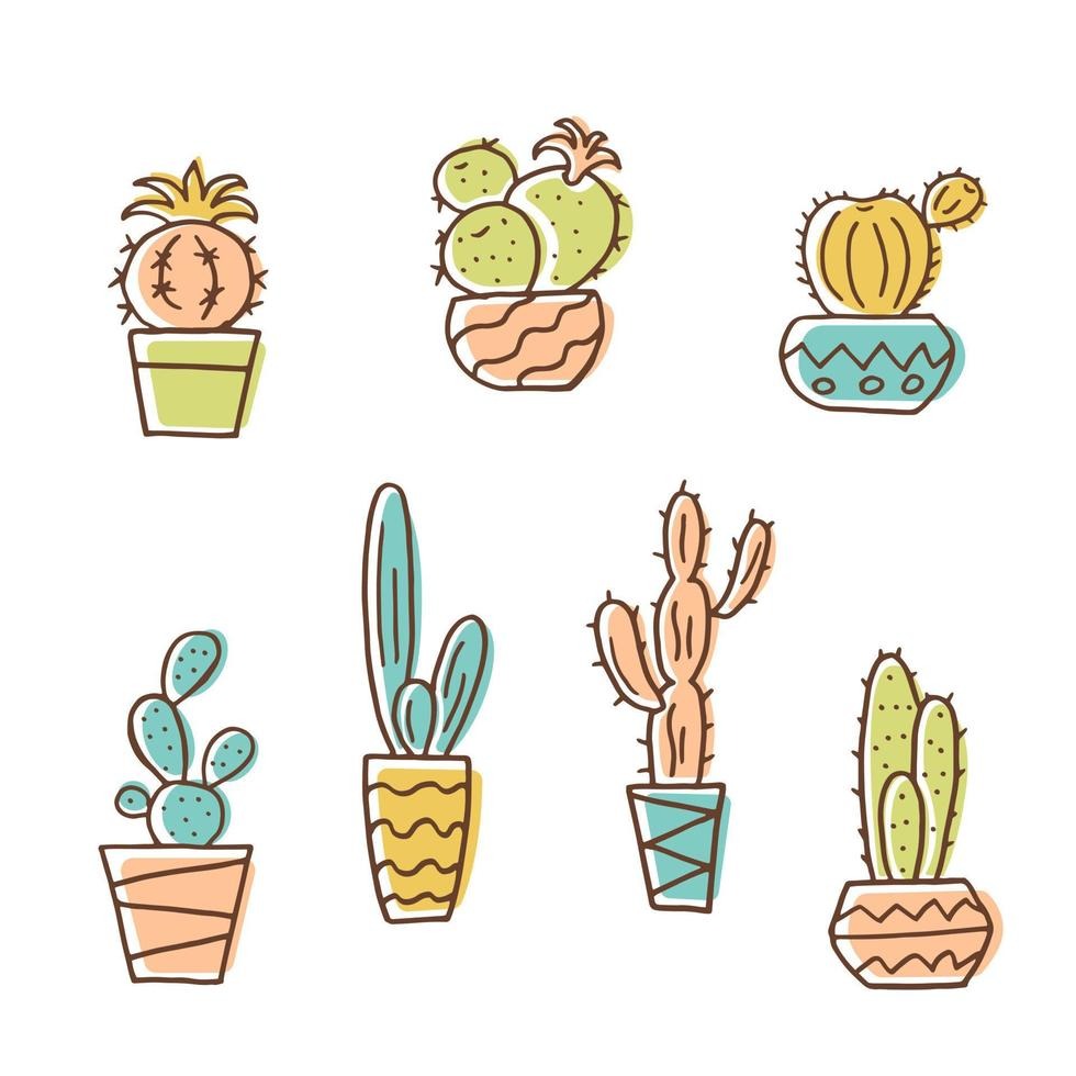 flower pots drawing