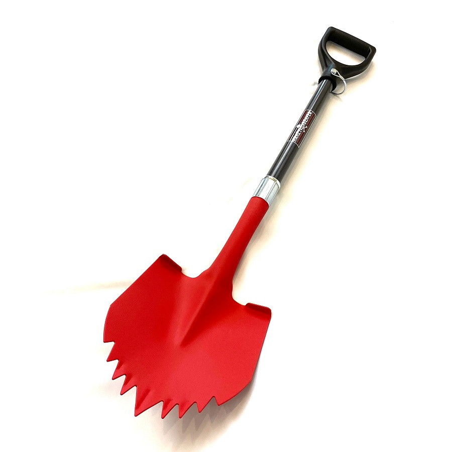 red shovel
